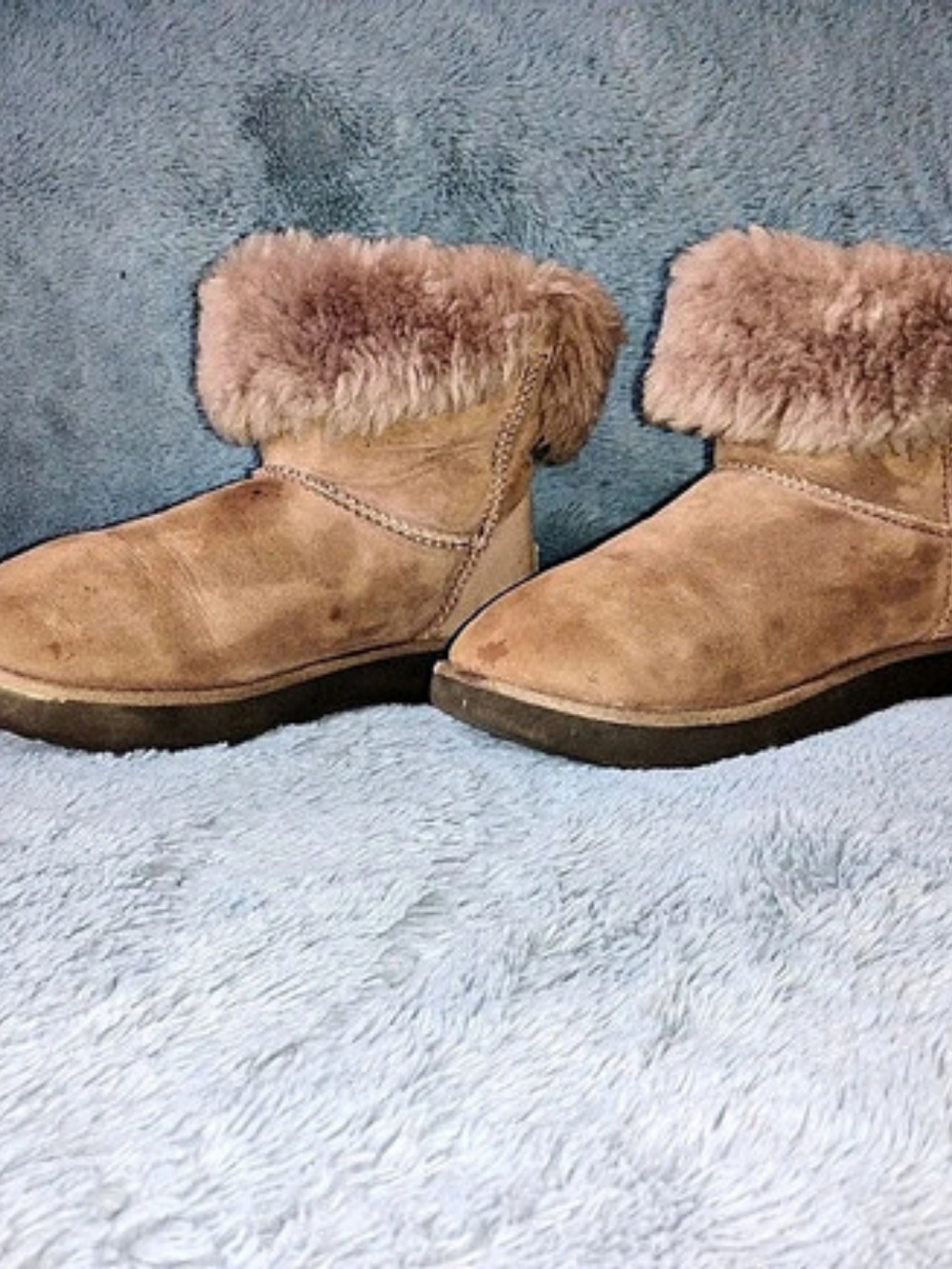 UGG Short Sheepskin Cuff Boot Brown Winter Boots